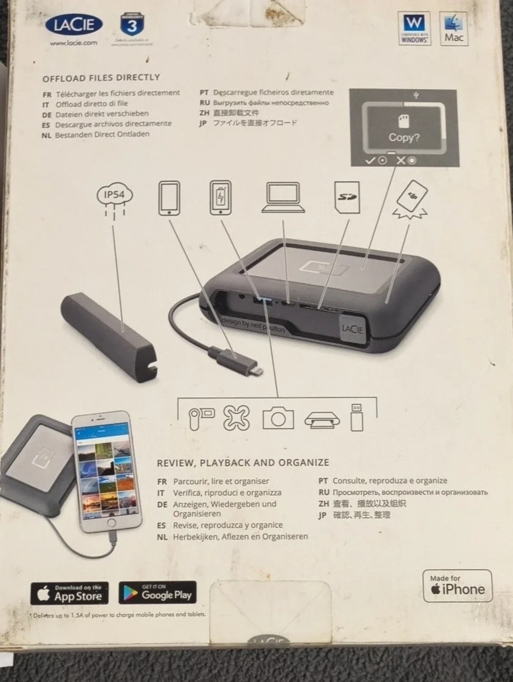 Drone Portable Backup Drive - Gray